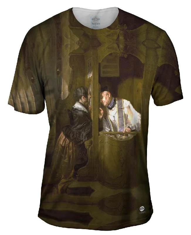 Holiday T-shirt-Giuseppe Molteni  - "The Confession" (1838)