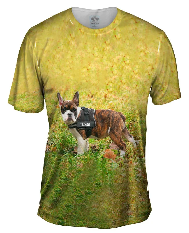 Abstract Design T-shirt-Tussi French Bulldog