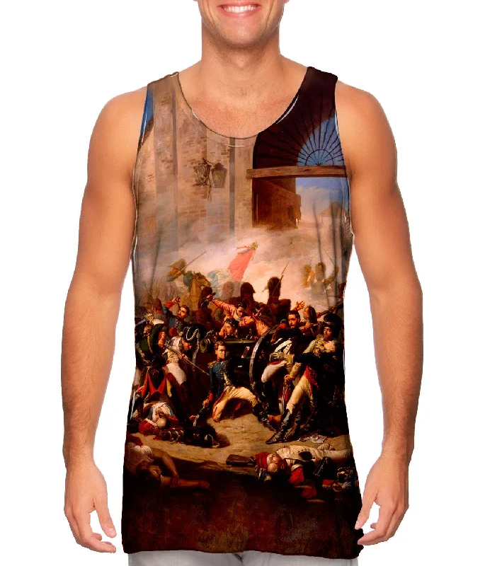 Stretch Tank Top-Manuel Castellano - Muerte de Daoiz y defensa del parque de artillería por el pueblo de Madrid el 2 de mayo de 1808 (1862)