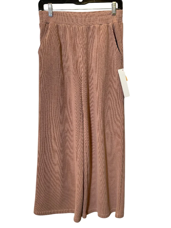 Work Khaki Pants-Pants Wide Leg By Listicle In Brown, Size: M