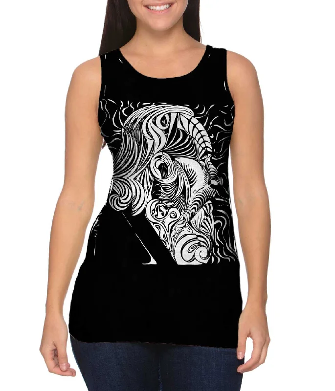 Soft Cotton Tank-M.C.Escher - "Portrait of a Man" (1920)