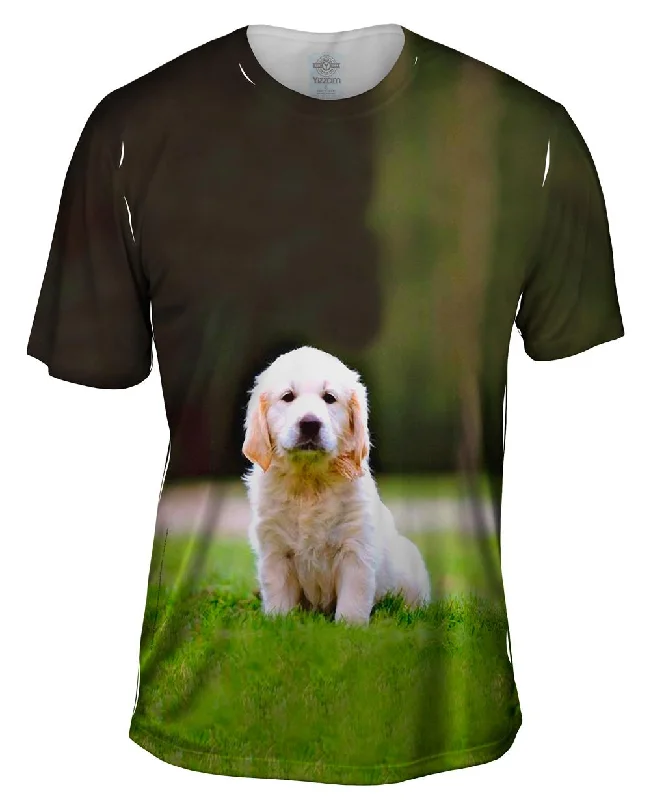 Sporty T-shirt-Tiny Puppy Retriever