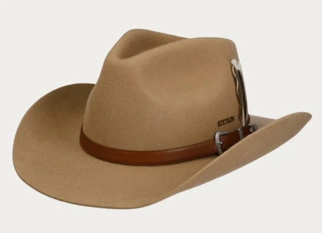 Travel Bucket Hat-Stetson 3598124 Limington in Camel