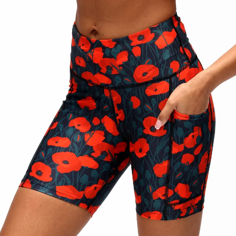 Chino Shorts-Poppy Field Running Shorts