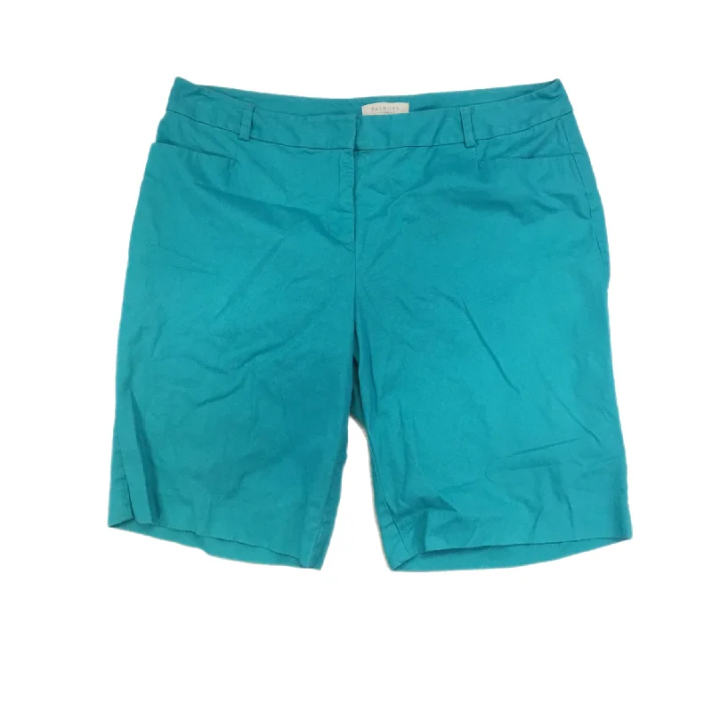 Flexible Shorts-Shorts By Talbots In Teal, Size: 16