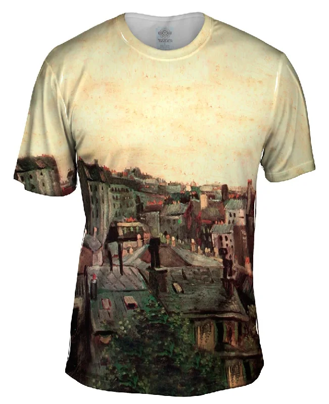 Motivational T-shirt-Van Gogh -"Backs of Houses" (1886)