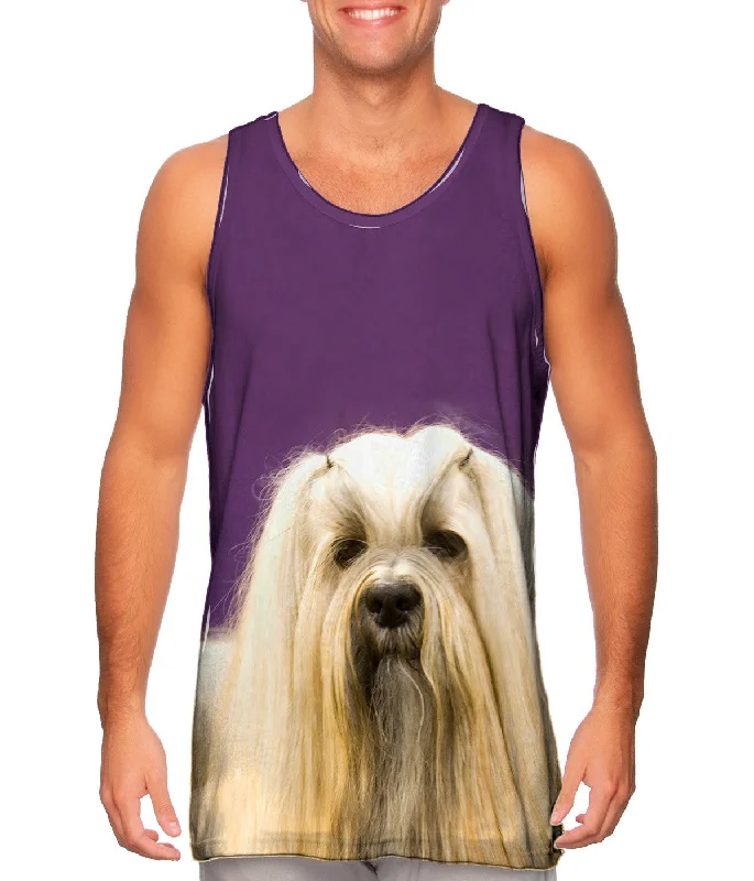 Sporty Tank Top-Long Haired Maltese Beauty