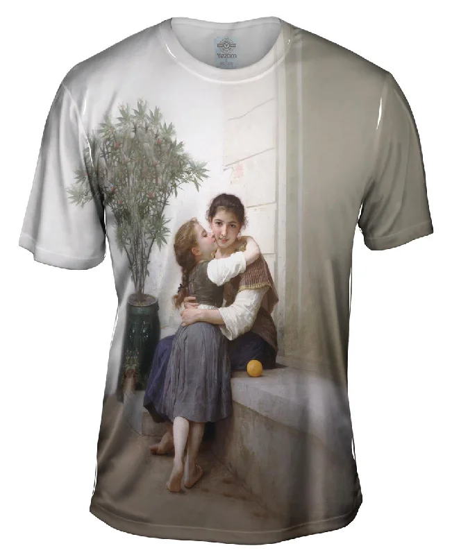 3D Print T-shirt-William Adolphe Bouguereau - "A Little Coaxing" (1890)