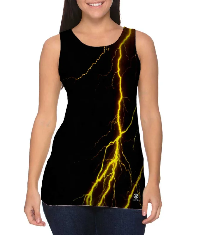 Workout Muscle Shirt-Lightning Storm Yellow