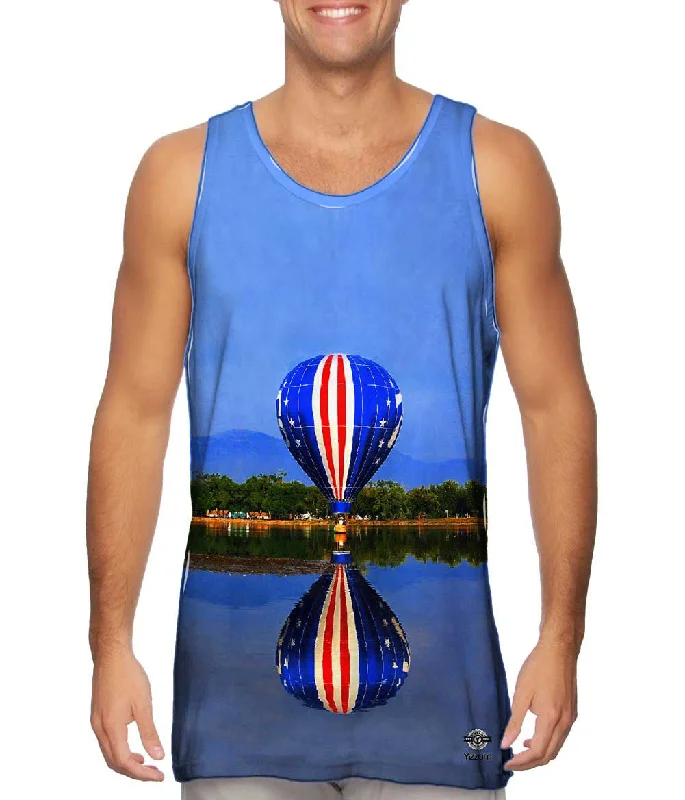 Gym Sleeveless Shirt-Lets Float Away Hot Air Balloon