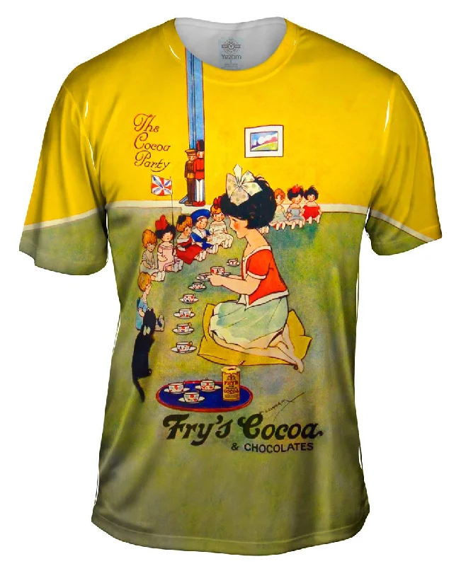 Short Sleeve T-shirt-Vintage Advertisement - "Frys Cocoa And Chocolates"