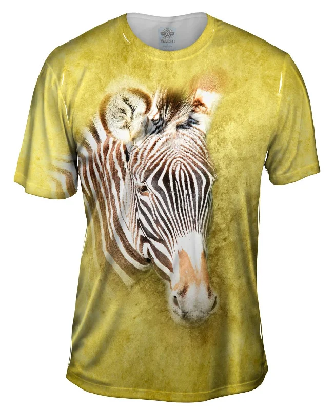 Cool Design T-shirt-Zebra Face Safari