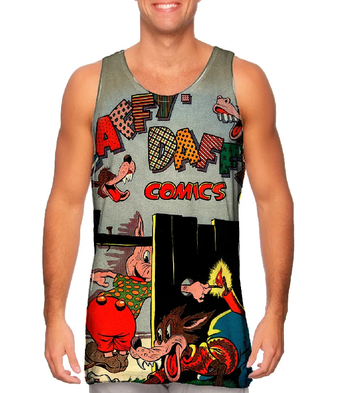 Athletic Vest-Laffy Daffy Comic Retro