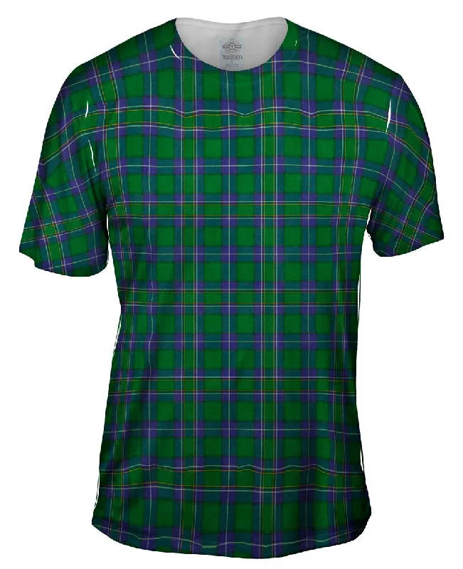 Motivational Quote T-shirt-Tartar Pattern Green