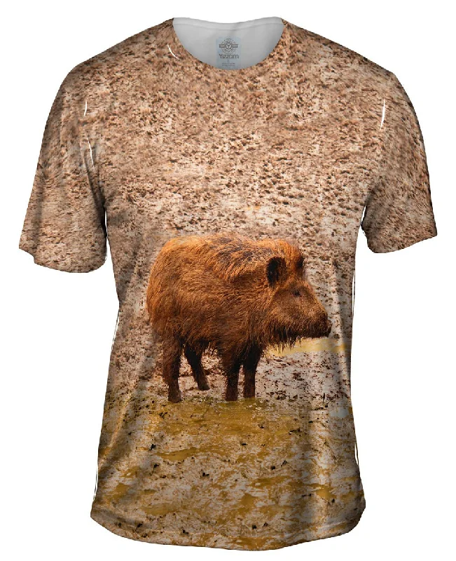 Unique T-shirt-Wild Boar Pig Sty