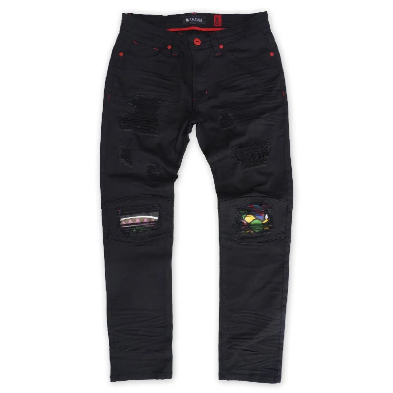 Dark Denim Pants-M1964 Hunting Season Denim Jeans - Black/Black