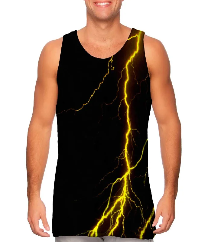 Slim Fit Sleeveless Top-Lightning Storm Yellow