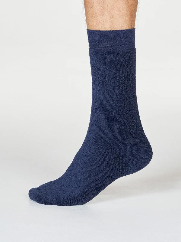 Colorful Socks-Walker Socks - Navy Blue