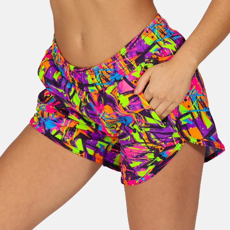 Yoga Shorts-Trance Loose Fit Workout Shorts