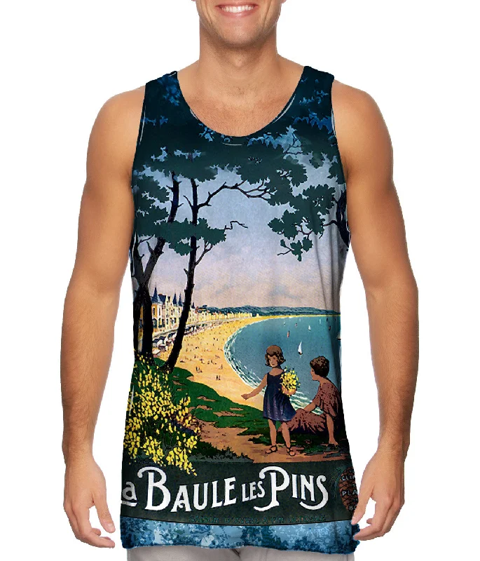 High-neck Tank Top-La Baule Les Pins France