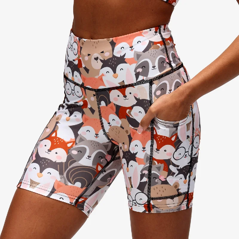 Relaxed Fit Shorts-Critters Running Shorts