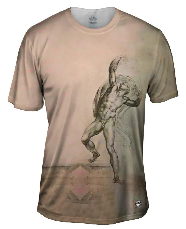 Comfortable Cotton T-shirt-Miguel Ángel - "The Risen Christ" (1533)