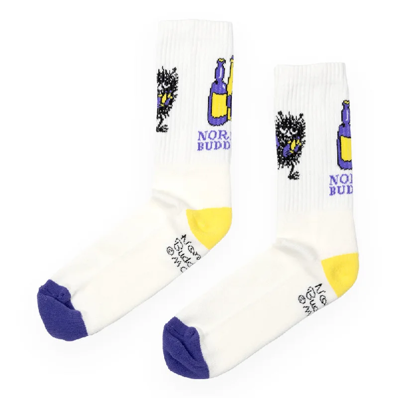 Warm Wool Socks-Stinky Men Retro Socks White - Nordicbuddies