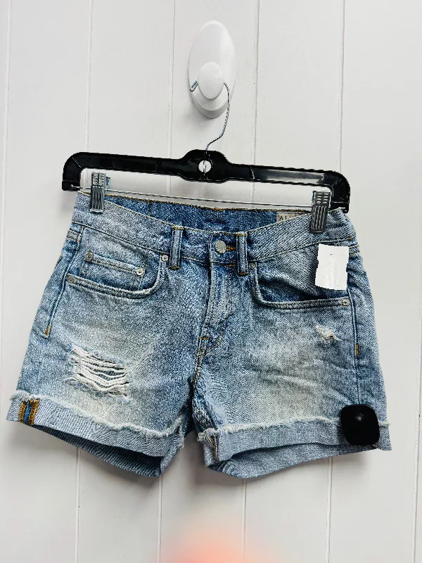 Running Shorts-Shorts Designer By All Saints In Blue Denim, Size: 0