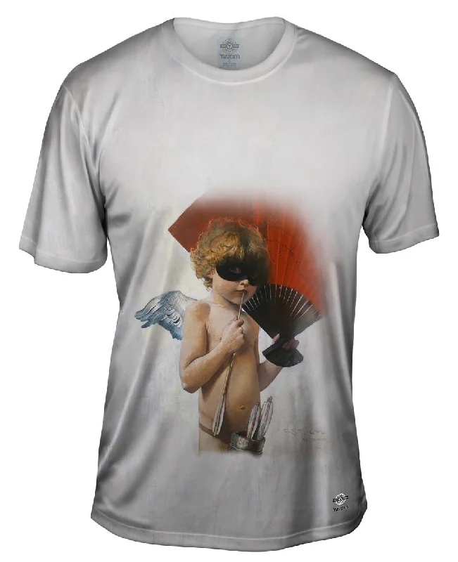 Printed Logo T-shirt-Franz Stuck - "Cupid at The Masked Ball" (1887)