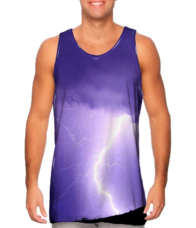 Outdoor Sleeveless Top-Lightning Strike Purple