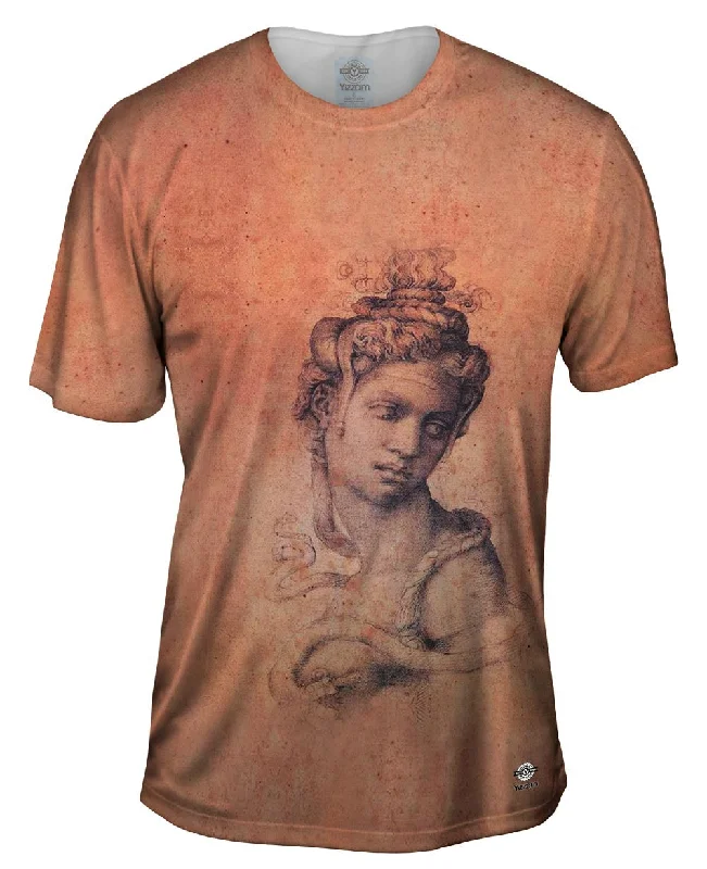 T-shirt With Logo-Michelangelo - "Cleopatra" (1533)