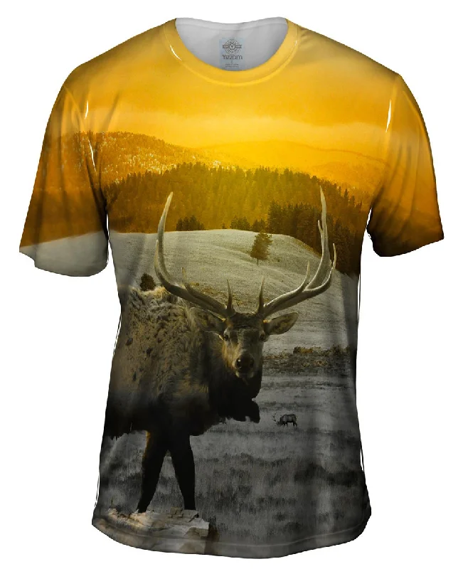 Cool T-shirt-Yellow Elk