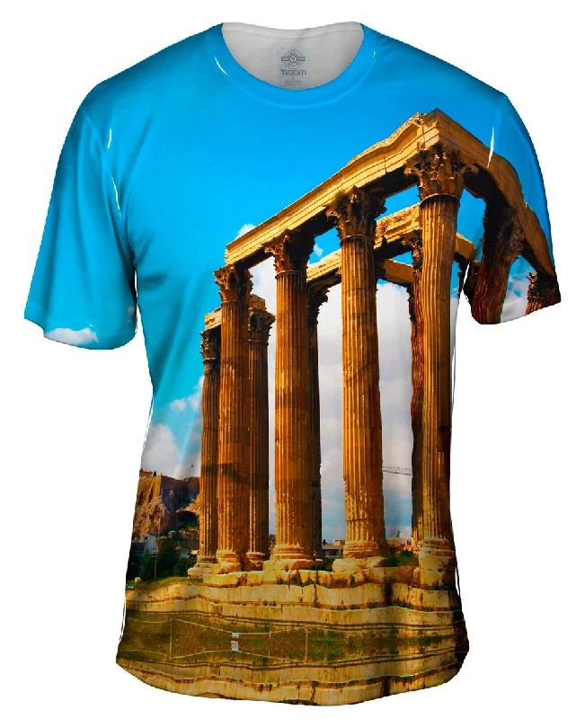 Beach T-shirt-Temple Of Olympian - Zeus