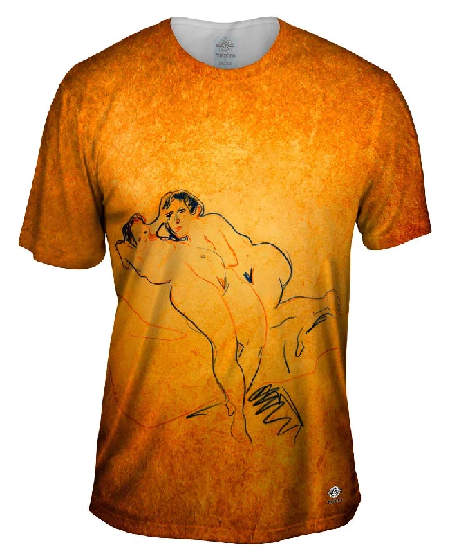 Custom Design T-shirt-Ernst Ludwig Kirchner - "Couple" (1907)