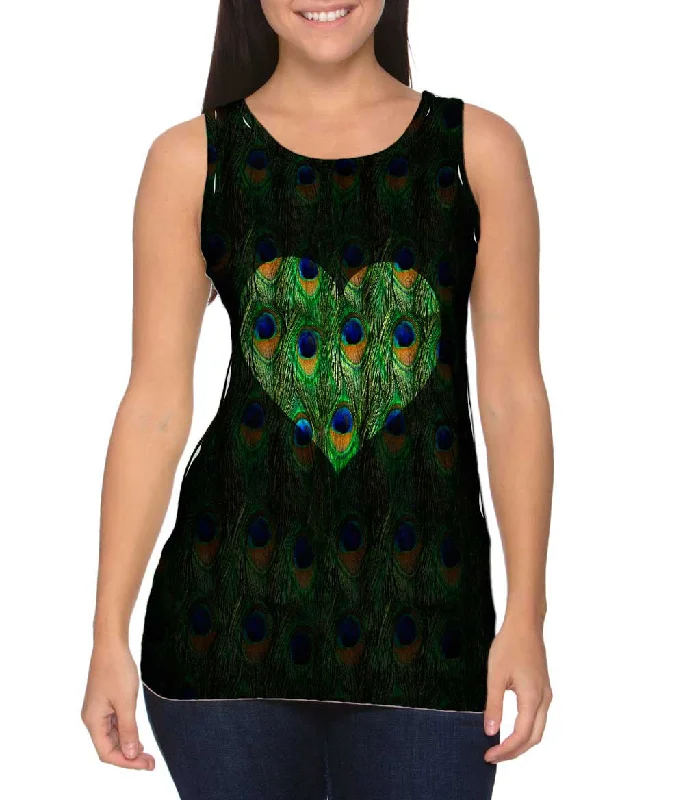 Gym Sleeveless Shirt-Love Peacock Animal Skin