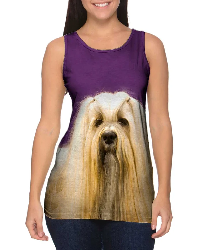 Crossfit Tank-Long Haired Maltese Beauty