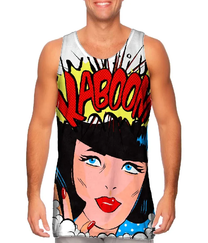 Quick-dry Sleeveless Top-Lady Kaboom Comic