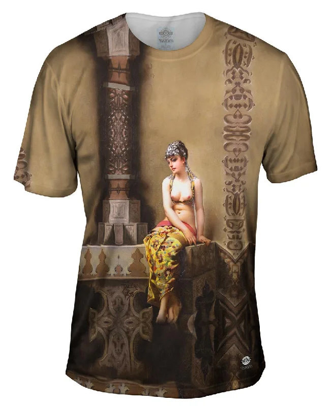 Printed Logo T-shirt-Luis Ricardo Falero - "The Enchantress" (1878)