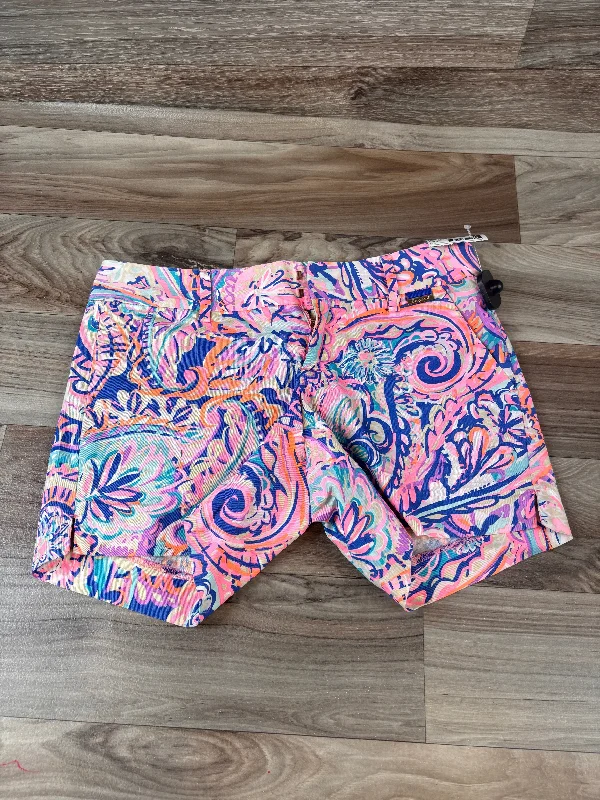 Striped Shorts-Shorts Designer By Lilly Pulitzer In Pink & Purple, Size: 2