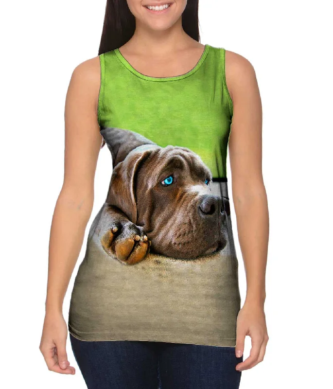 Everyday Tank Top-Lucy Sad Mastiff