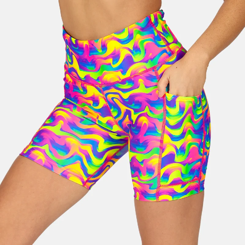 Fashion Shorts-Retro Fever Running Shorts