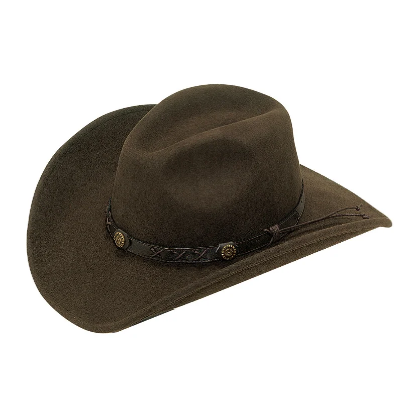 Party Hat-M&F Dakota Crushable Cowboy Hat Brown 7211002