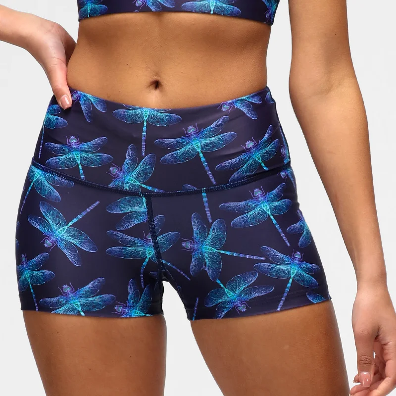 Loose Fit Cargo Shorts-Dragonflies TikiBooty Shorts