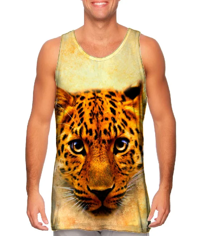 Classic Tank Top-Leopard Face Savannah