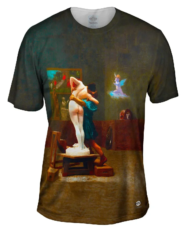 Cotton T-shirt-Auguste Toulmouche - "Pygmalion and Galatea" (1890)