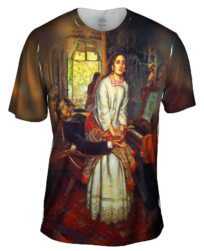 Logo Print T-shirt-William Holman Hunt - "The Awakening Conscience" (1853)