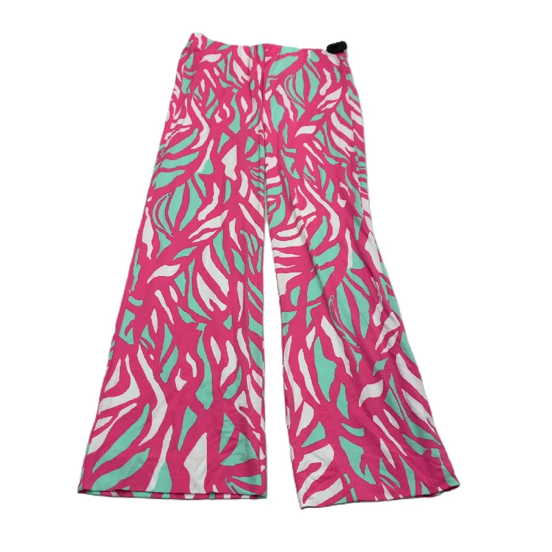 Relaxed Denim Pants-Green & Pink  Pants Designer By Lilly Pulitzer  Size: S