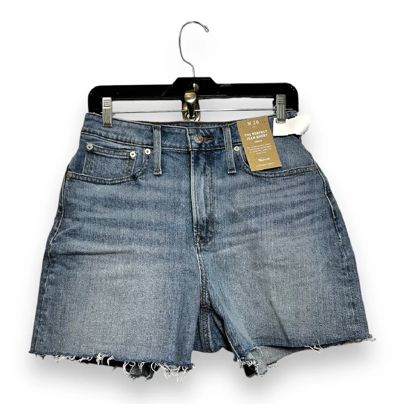 Beach Shorts-Curvy The perfect Jean Shorts By Madewell In Blue Denim, Size: 2