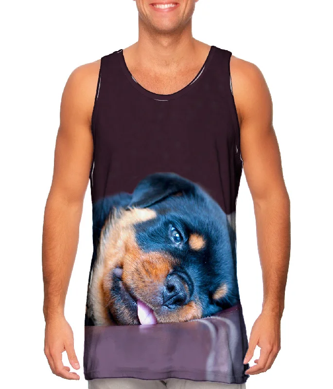 Athletic Sleeveless Shirt-Long Night Rottweiler