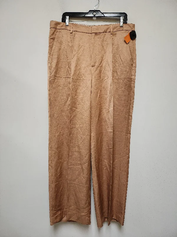 Dark Denim Pants-Pants Dress By Banana Republic In Peach, Size: 16